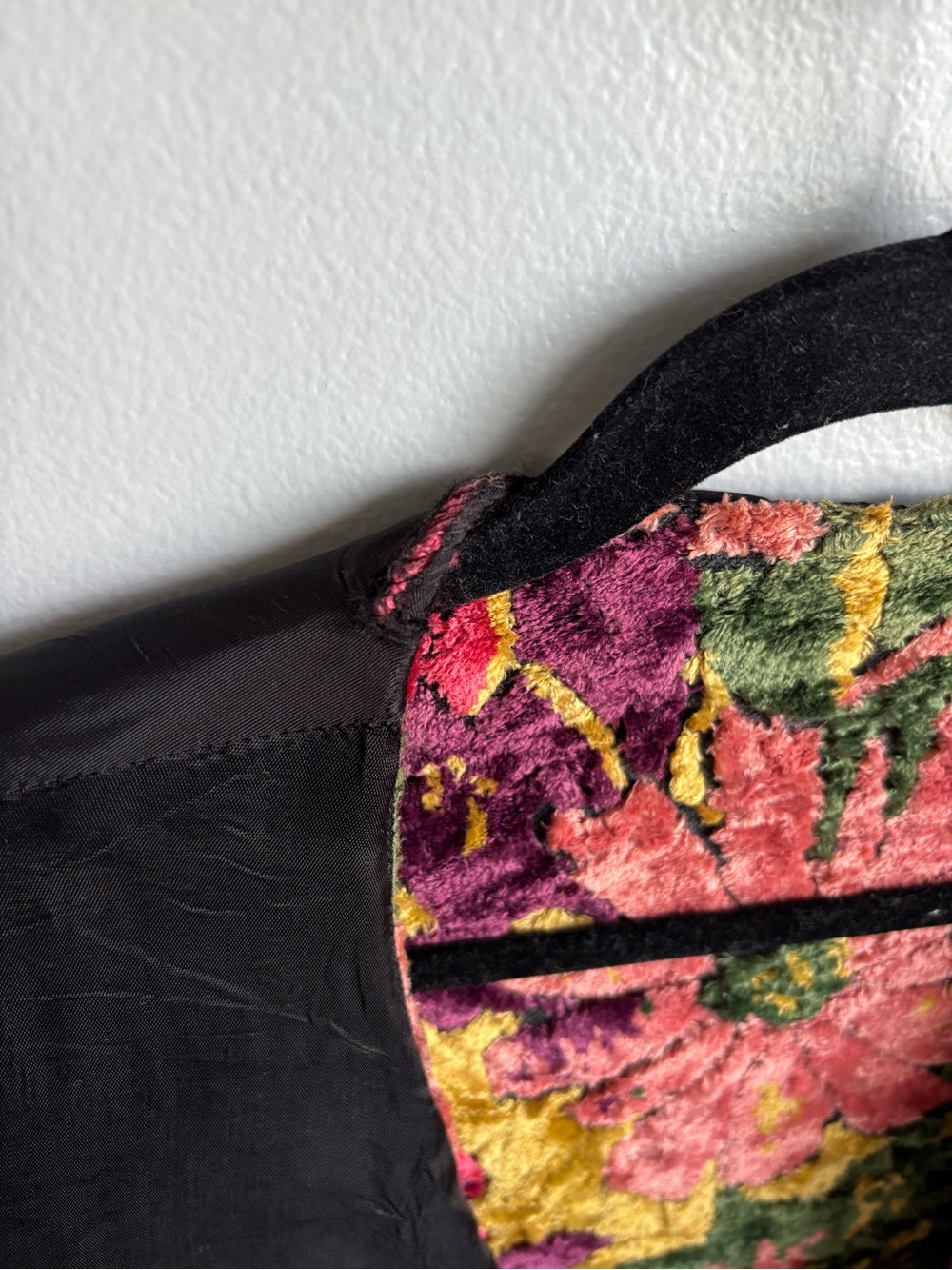 Vintage 1970s Flower Power Carpet Tapestry Vest Women’s Medium - Picture 12 of 16